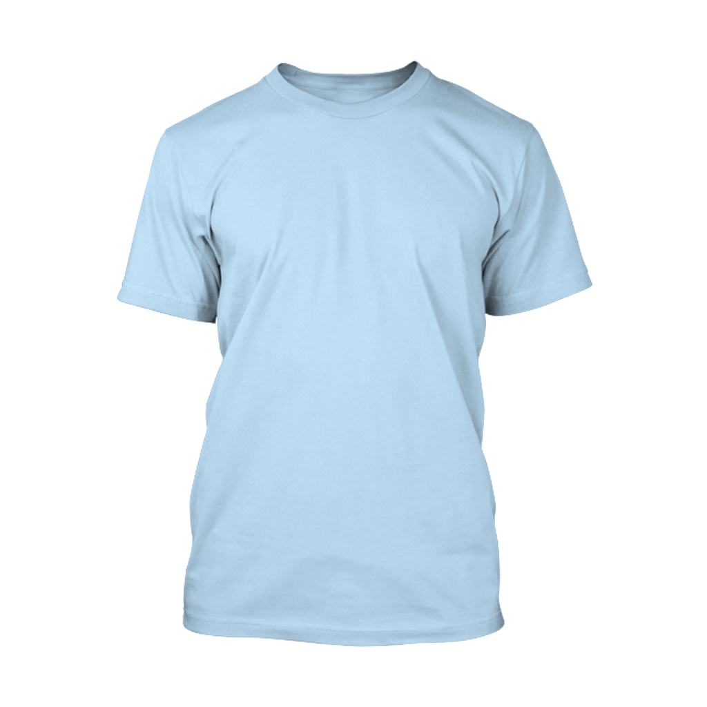 Plain T-shirt-Tropical Blue-M