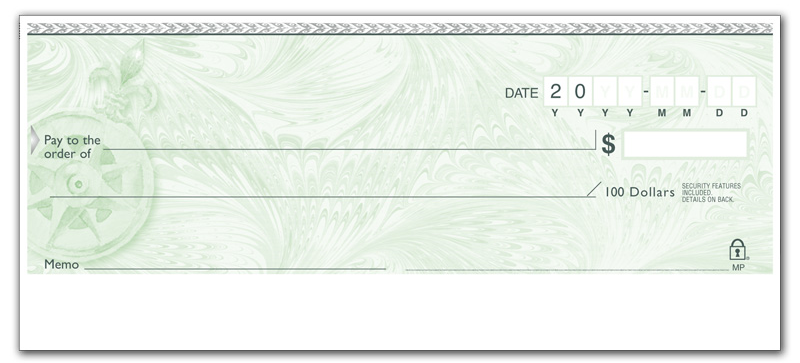 Personalized Bank Cheque 