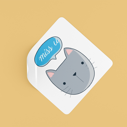 [miss-you-cat-sticker] Miss You Cat sticker