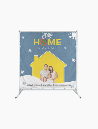 [stay home stay safe banner] Stay Home Stay safe Banner