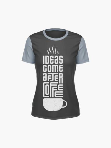 [T-Shirt - Ideas Come After Coffee] T-Shirt - Ideas Come After Coffee