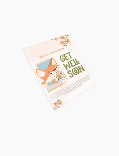[Get well Soon Greeting Card] Get well Soon Greeting Card