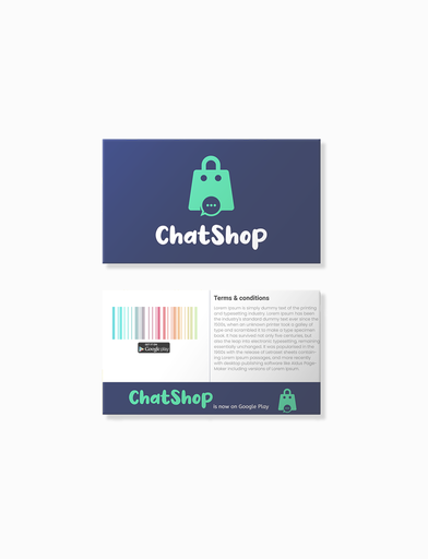 [Chatshop Promotional Card] Chatshop Promotional Card